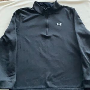 Black UnderArmour Quart Zip Turtle Neck Mens Size XL